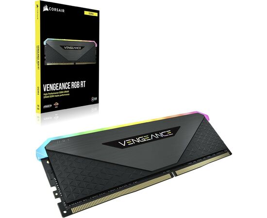 Модуль пам'яті для комп'ютера DDR4 32GB (2x16GB) 3600 MHz Vengeance RGB RT Black Corsair (CMN32GX4M2Z3600C18), зображення 6 Модуль пам'яті для комп'ютера DDR4 32GB (2x16GB) 3600 MHz Vengeance RGB RT Black Corsair (CMN32GX4M2Z3600C18), зображення 6