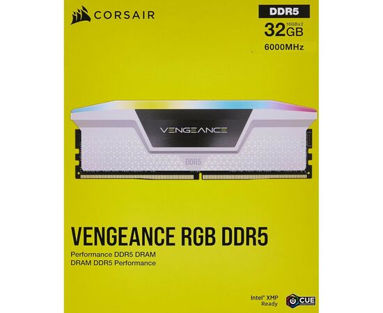 Модуль пам'яті для комп'ютера DDR5 32GB (2x16GB) 6000 MHz Vengeance RGB White Corsair (CMH32GX5M2E6000C36W), зображення 4 Модуль пам'яті для комп'ютера DDR5 32GB (2x16GB) 6000 MHz Vengeance RGB White Corsair (CMH32GX5M2E6000C36W), зображення 4