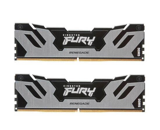Модуль пам'яті для комп'ютера DDR5 32GB (2x16GB) 7200 MHz Renegade Black/Silver Kingston Fury (ex.HyperX) (KF572C38RSK2-32)