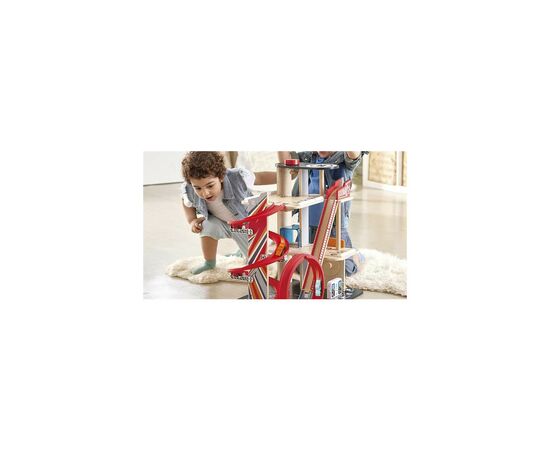 Автотрек Hape с паркингом, лифтом и вертолетной площадкой (E3019A), изображение 12