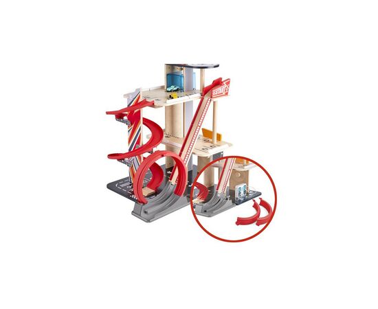 Автотрек Hape с паркингом, лифтом и вертолетной площадкой (E3019A), изображение 5