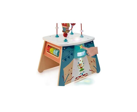 Развивающая игрушка Hape Бизикуб Цирк с подсветкой (E1813), изображение 7 Развивающая игрушка Hape Бизикуб Цирк с подсветкой (E1813), изображение 7