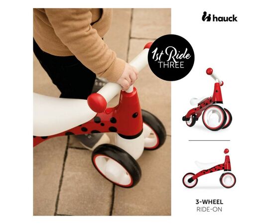 Беговел Hauck 1st Ride Three Ladybug Red (80301-5), изображение 5 Беговел Hauck 1st Ride Three Ladybug Red (80301-5), изображение 5