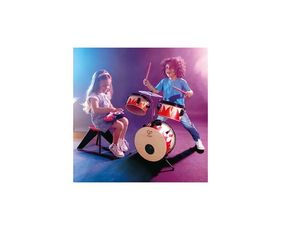 Музыкальная игрушка Hape Детская барабанная установка (E0632), изображение 5