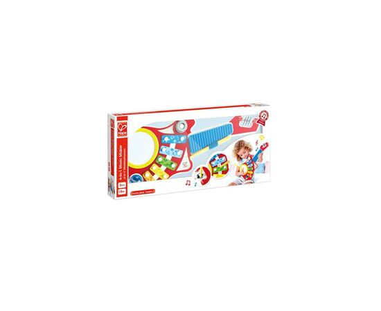 Музыкальная игрушка Hape Детская гитара Мини-оркестр 6 в 1 (E0335), изображение 3 Музыкальная игрушка Hape Детская гитара Мини-оркестр 6 в 1 (E0335), изображение 3