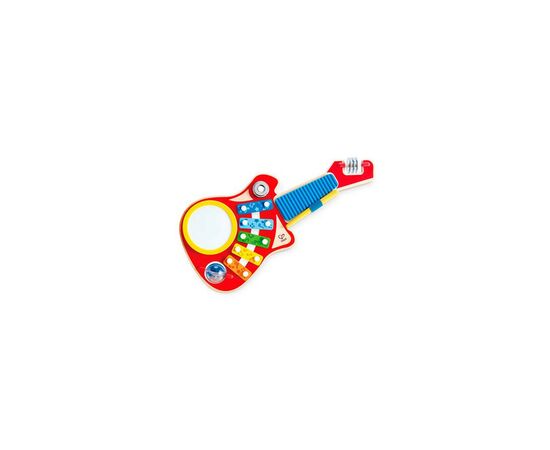 Музыкальная игрушка Hape Детская гитара Мини-оркестр 6 в 1 (E0335), изображение 5 Музыкальная игрушка Hape Детская гитара Мини-оркестр 6 в 1 (E0335), изображение 5
