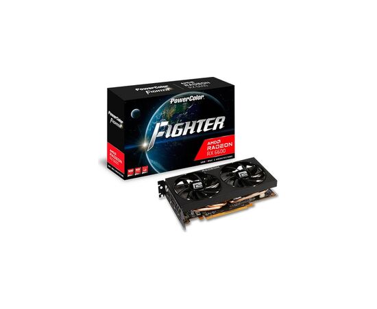 Видеокарта PowerColor Radeon RX 6600 8Gb Fighter (AXRX 6600 8GBD6-3DH), изображение 6 Видеокарта PowerColor Radeon RX 6600 8Gb Fighter (AXRX 6600 8GBD6-3DH), изображение 6