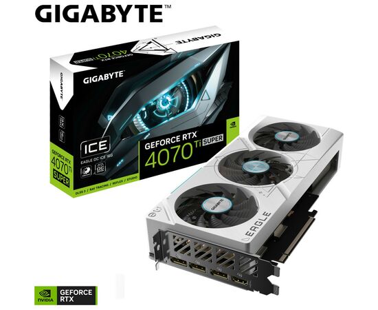 Видеокарта GIGABYTE GeForce RTX4070Ti SUPER 16Gb EAGLE ICE OC (GV-N407TSEAGLEOC ICE-16GD), изображение 10 Видеокарта GIGABYTE GeForce RTX4070Ti SUPER 16Gb EAGLE ICE OC (GV-N407TSEAGLEOC ICE-16GD), изображение 10