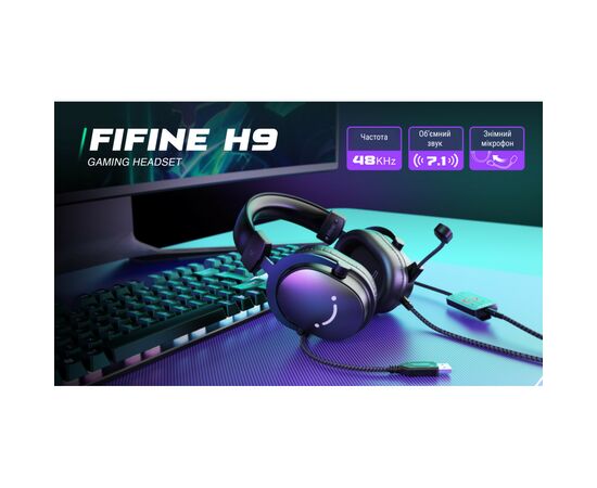 Наушники Fifine H9 Black (H9), изображение 6 Наушники Fifine H9 Black (H9), изображение 6