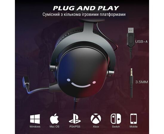 Наушники Fifine H9 Black (H9), изображение 7 Наушники Fifine H9 Black (H9), изображение 7