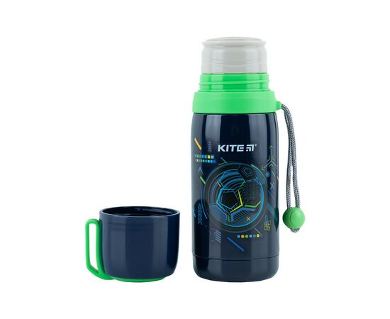 Поильник-непроливайка Kite термос 350 мл, Goal (K24-301-1), изображение 2 Поильник-непроливайка Kite термос 350 мл, Goal (K24-301-1), изображение 2
