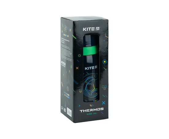 Поильник-непроливайка Kite термос 350 мл, Goal (K24-301-1), изображение 4 Поильник-непроливайка Kite термос 350 мл, Goal (K24-301-1), изображение 4
