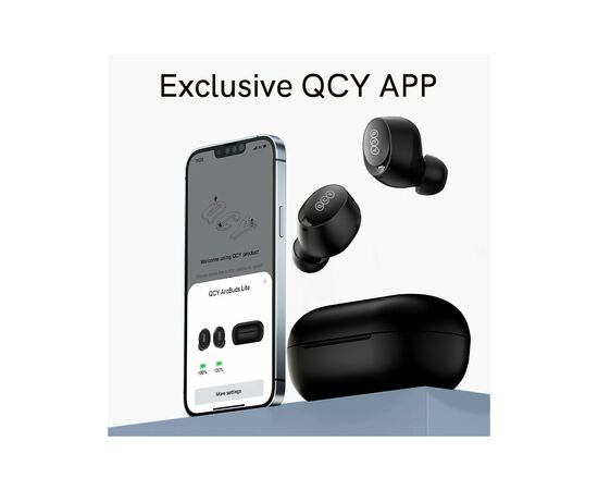 Наушники QCY Arc Buds Lite T27 Midnight Black (1033260), изображение 4 Наушники QCY Arc Buds Lite T27 Midnight Black (1033260), изображение 4