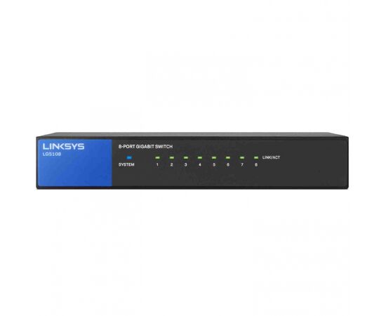 Коммутатор сетевой Linksys LGS108, изображение 3 Коммутатор сетевой Linksys LGS108, изображение 3