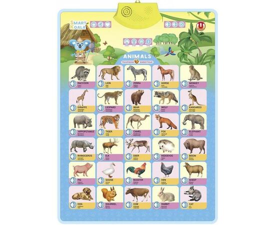 Интерактивная игрушка Smart Koala Аудиопостер Дикие животные (SKCIA1)