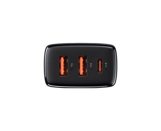 Зарядное устройство Baseus Compact Quick Charger 2U+C (CCXJ-E01), изображение 3 Зарядное устройство Baseus Compact Quick Charger 2U+C (CCXJ-E01), изображение 3