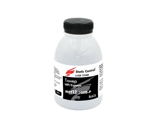 Тонер HP/Canon MPT12 100г фасовка Static Control (MPT12-100B-P)