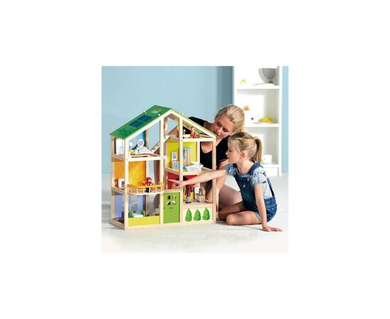 Игровой набор Hape Кукольный дом деревянный (E3401), изображение 2 Игровой набор Hape Кукольный дом деревянный (E3401), изображение 2