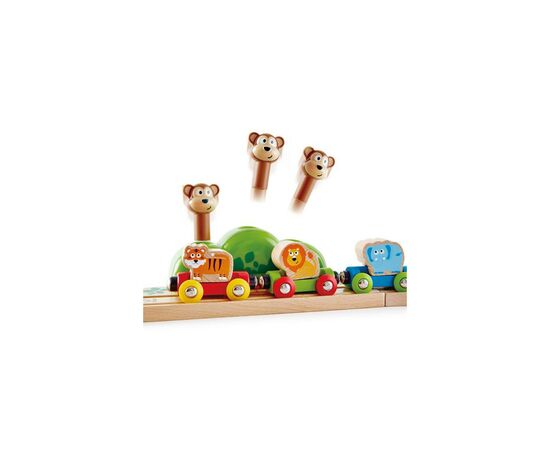 Железная дорога Hape музыкальная Веселые обезьянки 19 элементов (E3825), изображение 3 Железная дорога Hape музыкальная Веселые обезьянки 19 элементов (E3825), изображение 3