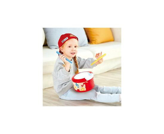 Музыкальная игрушка Hape Барабан со светом и звуками (E0620), изображение 2 Музыкальная игрушка Hape Барабан со светом и звуками (E0620), изображение 2