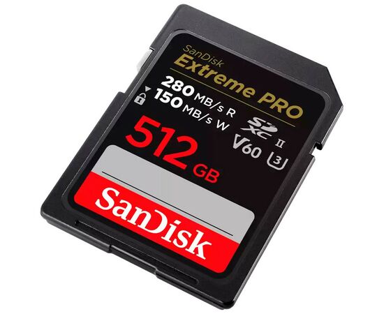 Карта памяти SanDisk 512GB SDXC class 10 UHS-II U3 V60 (SDSDXEP-512G-GN4IN), изображение 2 Карта памяти SanDisk 512GB SDXC class 10 UHS-II U3 V60 (SDSDXEP-512G-GN4IN), изображение 2