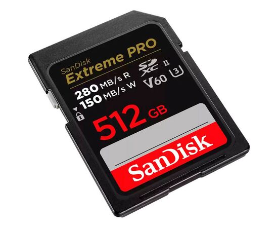 Карта памяти SanDisk 512GB SDXC class 10 UHS-II U3 V60 (SDSDXEP-512G-GN4IN), изображение 3 Карта памяти SanDisk 512GB SDXC class 10 UHS-II U3 V60 (SDSDXEP-512G-GN4IN), изображение 3