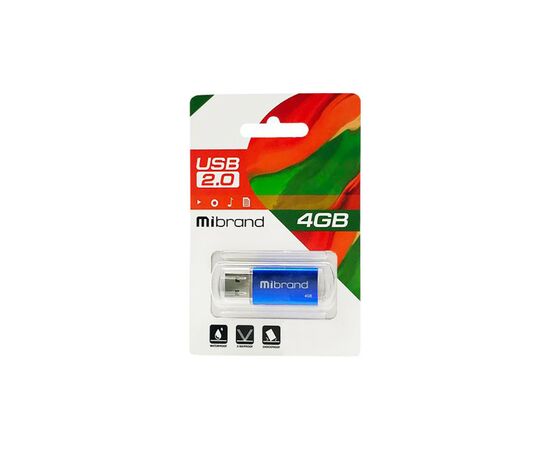 USB флеш накопитель Mibrand 4GB Cougar Blue USB 2.0 (MI2.0/CU4P1U), изображение 2 USB флеш накопитель Mibrand 4GB Cougar Blue USB 2.0 (MI2.0/CU4P1U), изображение 2