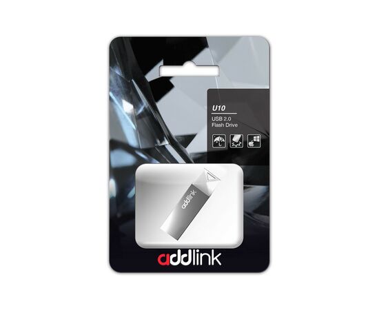 USB флеш накопитель AddLink 64GB U10 Gray USB 2.0 (ad64GBU10G2), изображение 2 USB флеш накопитель AddLink 64GB U10 Gray USB 2.0 (ad64GBU10G2), изображение 2