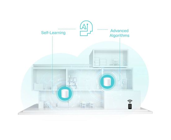 Точка доступа Wi-Fi TP-Link DECO-X50-1-PACK, изображение 7 Точка доступа Wi-Fi TP-Link DECO-X50-1-PACK, изображение 7