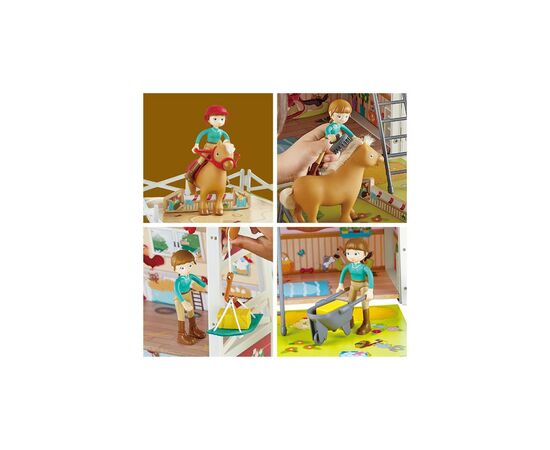 Игровой набор Hape деревянный Ранчо для пони (E3409), изображение 3 Игровой набор Hape деревянный Ранчо для пони (E3409), изображение 3