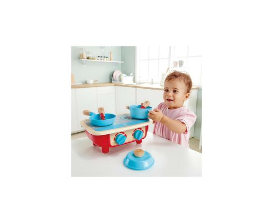 Игровой набор Hape Детская плита складная с посудой (E3170), изображение 4