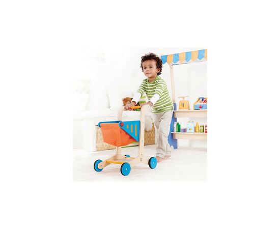 Игровой набор Hape тележка для супермаркета (E3123), изображение 2 Игровой набор Hape тележка для супермаркета (E3123), изображение 2