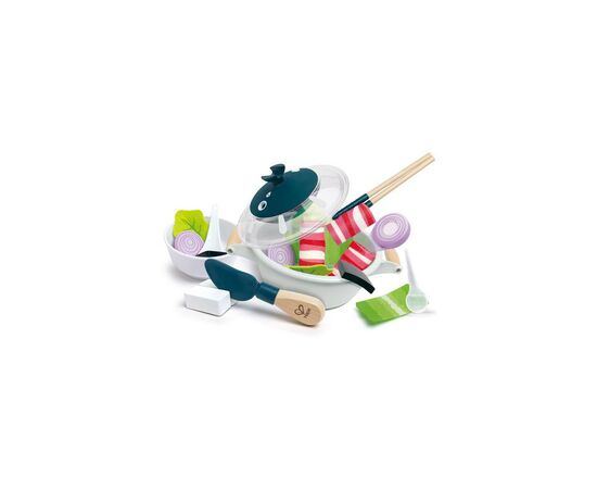 Игровой набор Hape Посуда с продуктами (E3198), изображение 4 Игровой набор Hape Посуда с продуктами (E3198), изображение 4