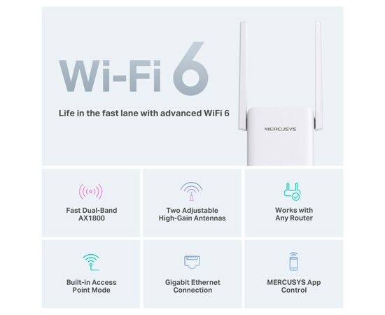 Ретранслятор Mercusys ME70X, изображение 4 Ретранслятор Mercusys ME70X, изображение 4