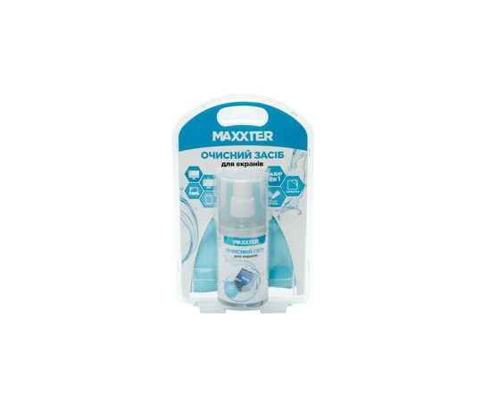 Спрей для очистки Maxxter GEL for TFT/LCD 200ml + mictofiber 25х25 (CSG-SCR200-01), изображение 2 Спрей для очистки Maxxter GEL for TFT/LCD 200ml + mictofiber 25х25 (CSG-SCR200-01), изображение 2