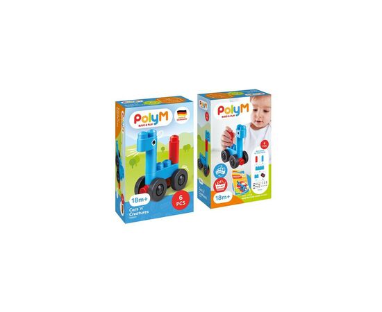 Конструктор PolyM Машинки и зверята 6 деталей (760001), изображение 6 Конструктор PolyM Машинки и зверята 6 деталей (760001), изображение 6