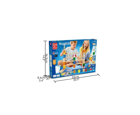 Конструктор Hape лабиринт Quadrilla Программирование основы 130 элементов (E6028), изображение 4 Конструктор Hape лабиринт Quadrilla Программирование основы 130 элементов (E6028), изображение 4