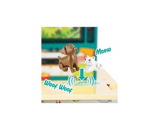 Игровой набор Hape Кукольный дом с горкой, мебелью и аксессуарами (E3411), изображение 5