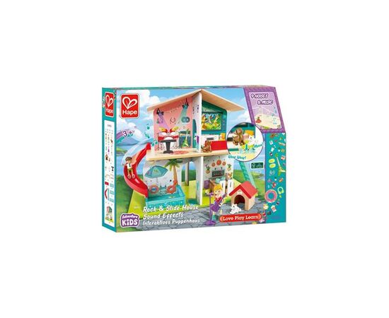 Игровой набор Hape Кукольный дом с горкой, мебелью и аксессуарами (E3411), изображение 7