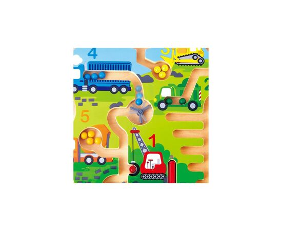 Развивающая игрушка Hape Магнитный лабиринт Строительный транспорт (E1713)