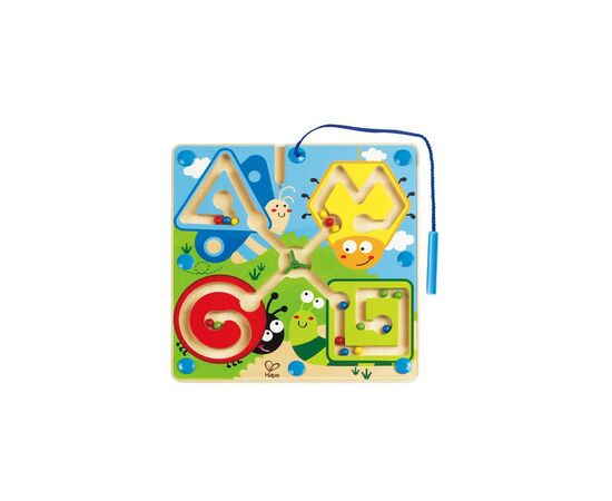 Развивающая игрушка Hape Магнитный лабиринт Жучки (E1709), изображение 4 Развивающая игрушка Hape Магнитный лабиринт Жучки (E1709), изображение 4