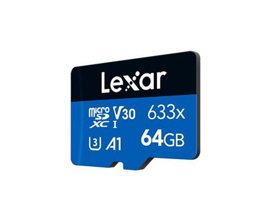 Карта памяти Lexar 64GB microSDXC class 10 UHS-I (LMS0633064G-BNNNG), изображение 2 Карта памяти Lexar 64GB microSDXC class 10 UHS-I (LMS0633064G-BNNNG), изображение 2
