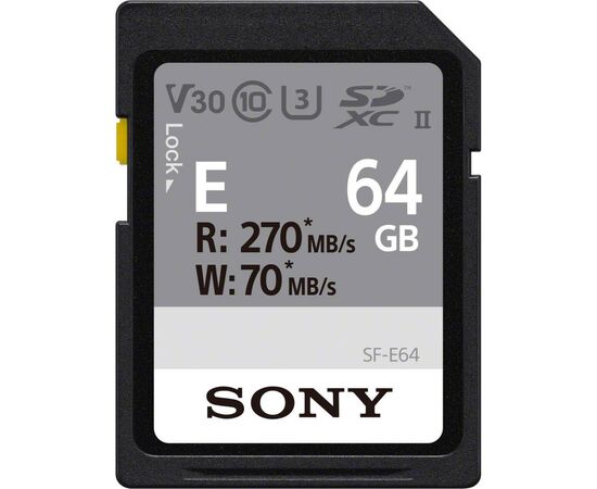 Карта пам'яті Sony 64GB SDXC class 10 UHS-II U3 V30 (SFE64A.ET4)