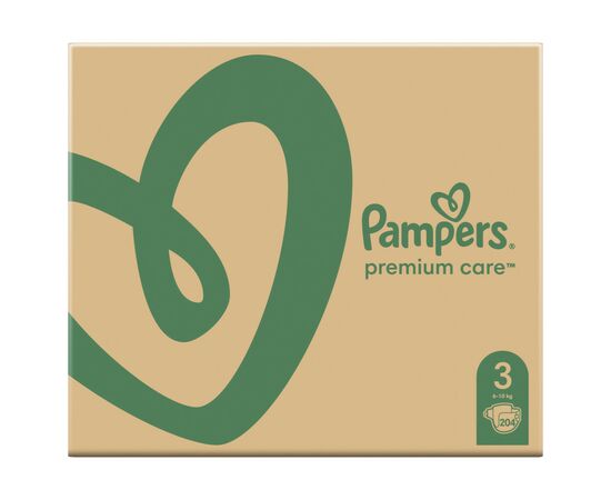 Подгузник Pampers Premium Care Midi Размер 3 (6-10 кг), 204 шт (8001090379498), изображение 2