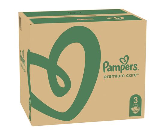 Подгузник Pampers Premium Care Midi Размер 3 (6-10 кг), 204 шт (8001090379498), изображение 3