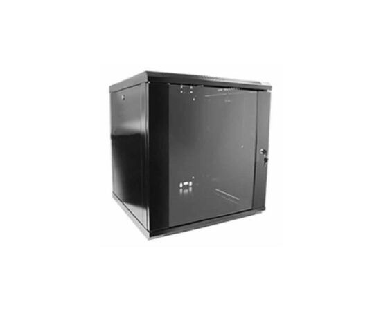 Шафа настінна Hypernet 12U 19" 600x600 (WMNC66-12U-FLAT-BLACK)
