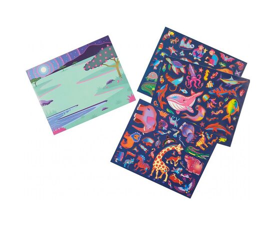 Набор для творчества Melissa&Doug Многоразовые 3D наклейки с очками Места обитания животных (MD9376), изображение 3 Набор для творчества Melissa&Doug Многоразовые 3D наклейки с очками Места обитания животных (MD9376), изображение 3