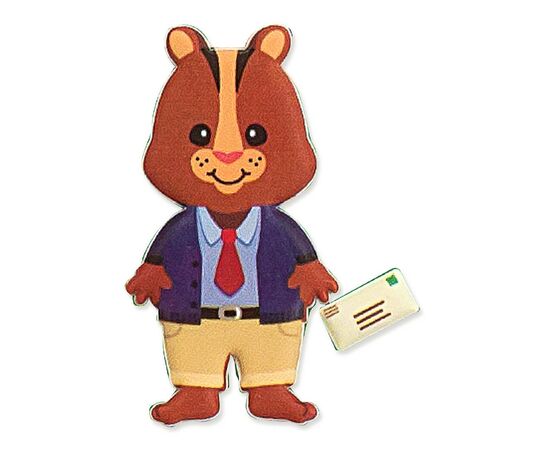 Набор для творчества Melissa&Doug Объемные многоразовые наклейки Домик бурундучков (MD9101), изображение 4