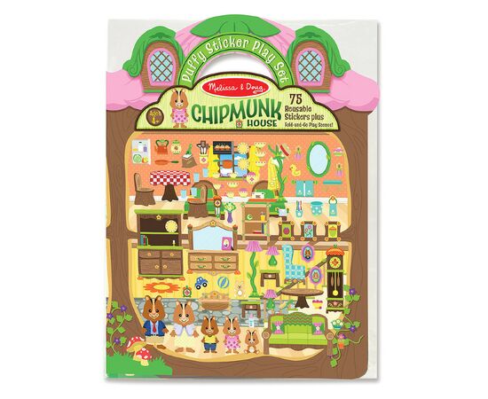 Набір для творчості Melissa&Doug Об'ємні багаторазові наліпки Будиночок бурундуків (MD9101)