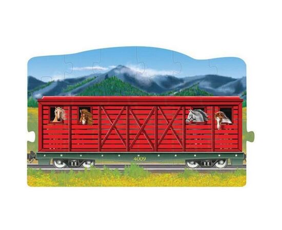 Пазл Melissa&Doug Мега, 4 в 1 "Поезд", 96 элементов (MD8910), изображение 3 Пазл Melissa&Doug Мега, 4 в 1 "Поезд", 96 элементов (MD8910), изображение 3